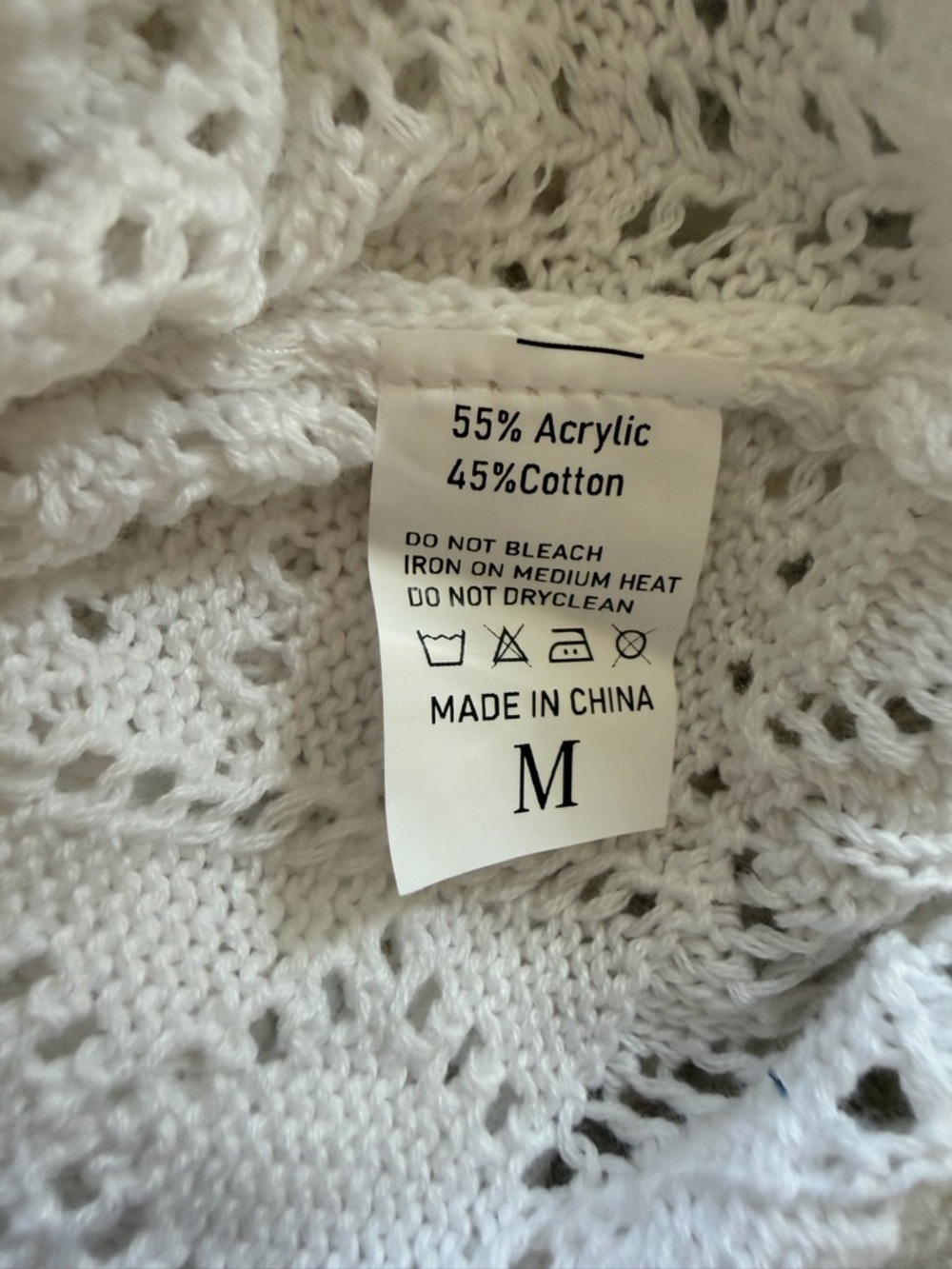Miss Sparkling Crochet Sleeve Openwork Knit Sweater NWT - Picture 8 of 9